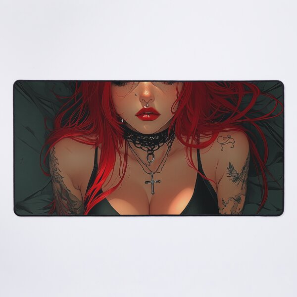 Item preview, Goth Redhead designed and sold by CursedbyLilith.
