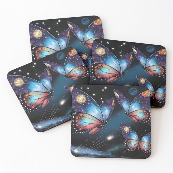 Item preview, Cosmic Butterflies Journey Through the Stars designed and sold by RkskArt.