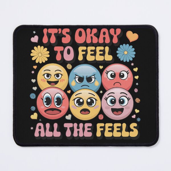 Item preview, It's Okay To Feel – Colorful Emoji Emotion designed and sold by RebeccaRe.