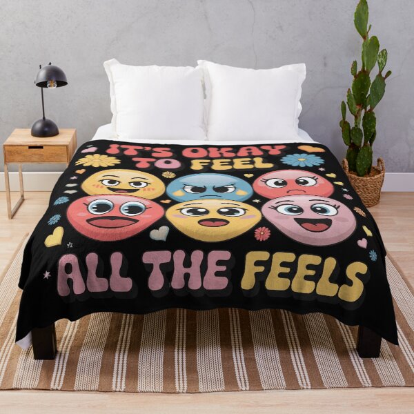 Item preview, It's Okay To Feel – Colorful Emoji Emotion designed and sold by RebeccaRe.