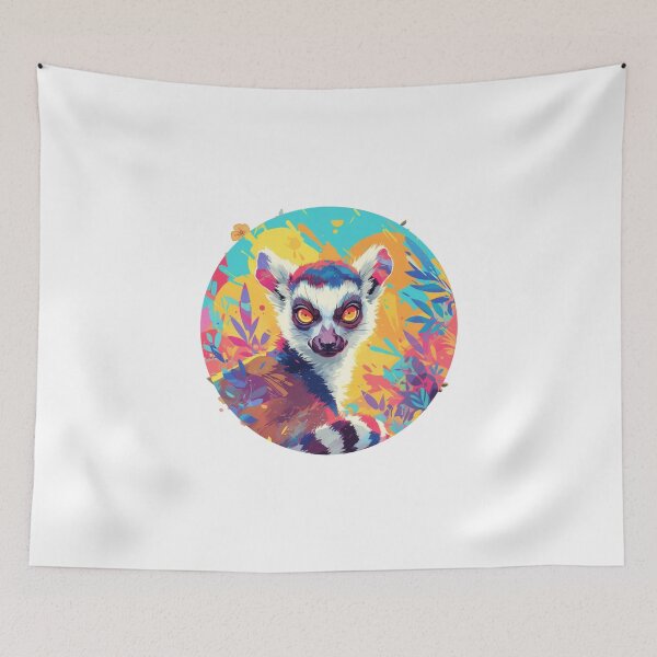 Item preview, Lemur // Ape // Monkey // Madagascar // Colorful designed and sold by SMARTKIT  DESIGNAGENCY.
