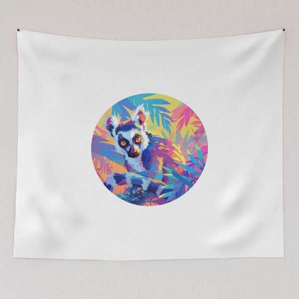Item preview, Lemur // Ape // Monkey // Madagascar // Colorful designed and sold by SMARTKIT  DESIGNAGENCY.