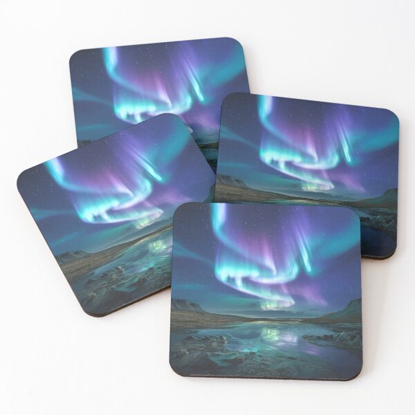 Item preview, Vibrant Northern Lights Reflected in Icy Waters designed and sold by Tbinl.