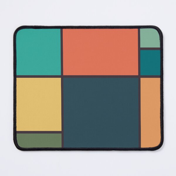 Item preview, Mondrian Style Abstract Geometric Art Retro Tones designed and sold by Jeallan Designs.
