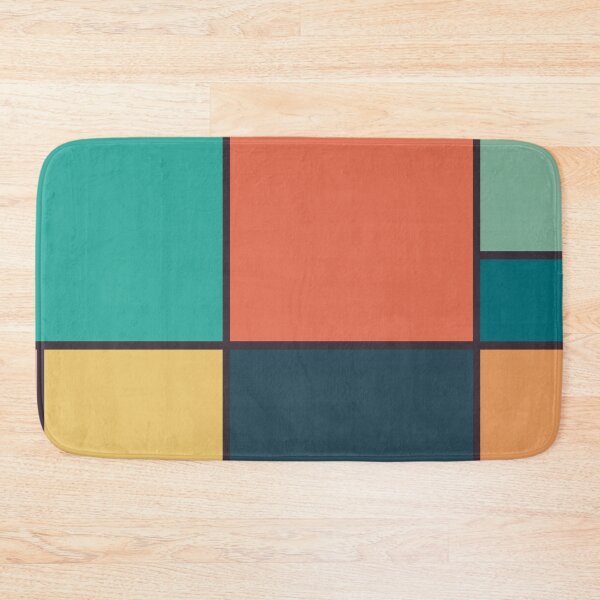 Item preview, Mondrian Style Abstract Geometric Art Retro Tones designed and sold by Jeallan Designs.