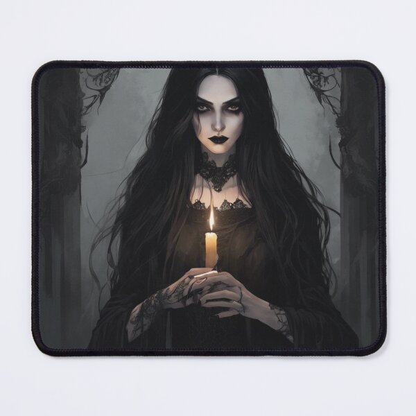 Item preview, Enchanting Gothic Witch Portrait - Dark Elegance & Mystical Magic Art designed and sold by andrew758.