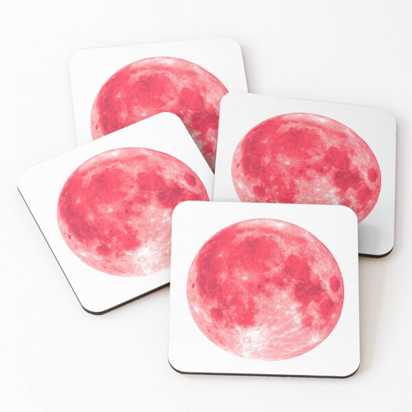 Item preview, RED CRIMSON FULL MOON BLOOD MOON SPOOKY STICKER  designed and sold by Arts4U.