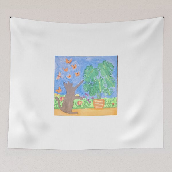 Item preview, Cat with Calathea  plant designed and sold by Oregon333.