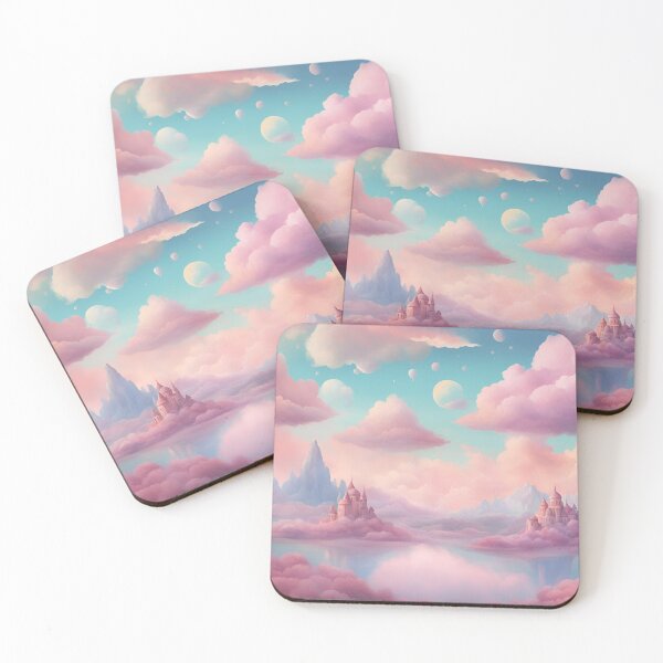 Item preview, Surreal Pastel Floating Island Landscape designed and sold by Have Mercy.