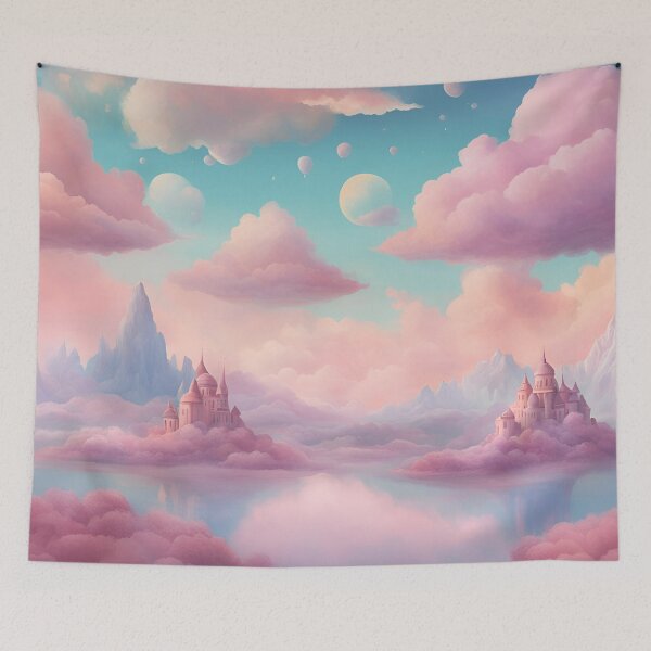 Item preview, Surreal Pastel Floating Island Landscape designed and sold by Have Mercy.
