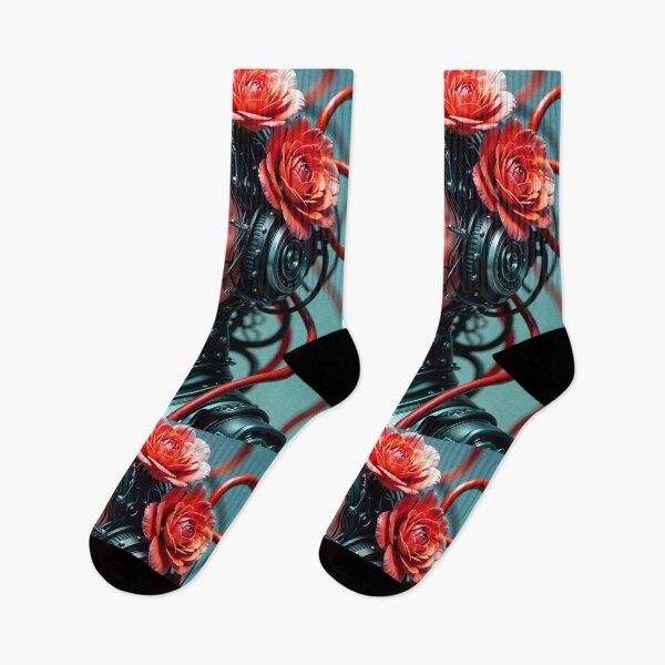 Item preview, Cool Futuristic Cyborg Flower Girl designed and sold by TheArtOfPat.
