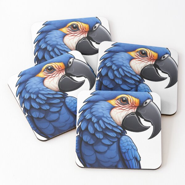 Item preview, Blue Parrot Vector Art designed and sold by prsnthprfct.
