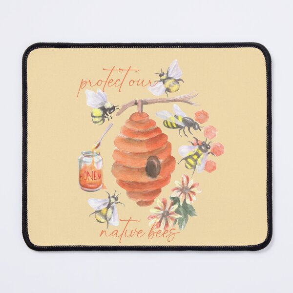 Item preview, Protect Our Native Bees designed and sold by HematiteDesign.