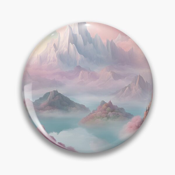 Item preview, Surreal Pastel Floating Island Landscape designed and sold by Have Mercy.