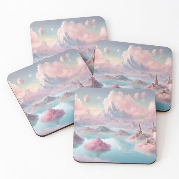 Item preview, Surreal Pastel Floating Island Landscape designed and sold by Have Mercy.