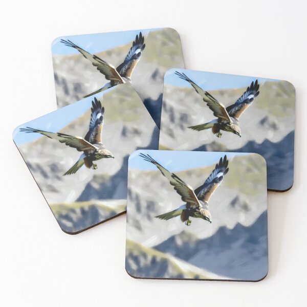 Item preview, Soaring Hawk in Mountain Landscape designed and sold by GoldenPattern.