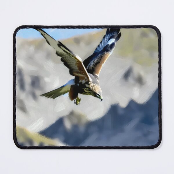 Item preview, Soaring Hawk in Mountain Landscape designed and sold by GoldenPattern.