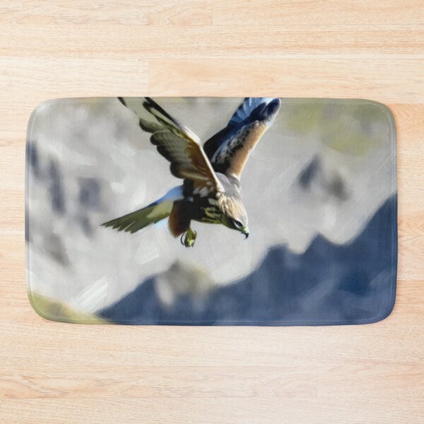 Item preview, Soaring Hawk in Mountain Landscape designed and sold by GoldenPattern.