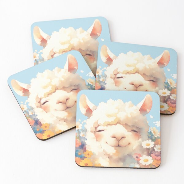 Item preview, Alpaca Hiding in Flowers designed and sold by AshiraCreations.