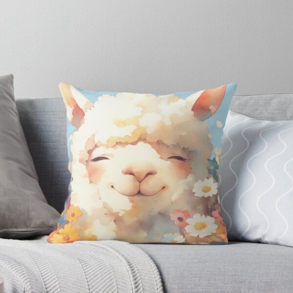 Item preview, Alpaca Hiding in Flowers designed and sold by AshiraCreations.