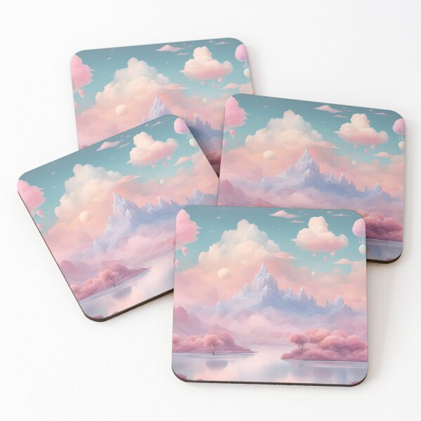 Item preview, Surreal Pastel Floating Island Landscape designed and sold by Have Mercy.