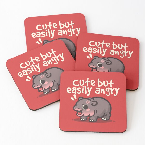 Item preview, Cute baby hippo easily angry designed and sold by NemiMakeit.