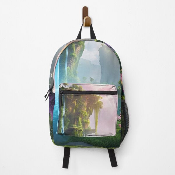 Item preview, Mystical Floating Islands Connected by Waterfalls designed and sold by Have Mercy.