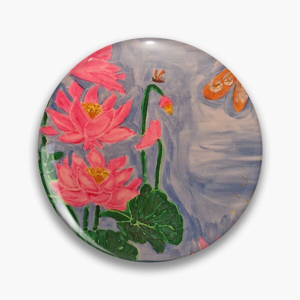 Item preview, Flor de loto con libélula designed and sold by Oregon333.