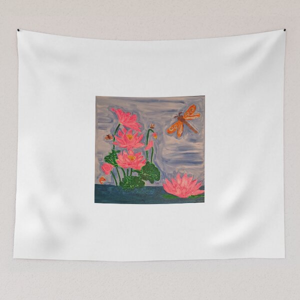 Item preview, Lotus flower with Dragonfly designed and sold by Oregon333.