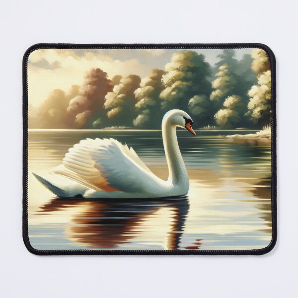 Item preview, Graceful Swan on a Tranquil Lake designed and sold by GoldenPattern.
