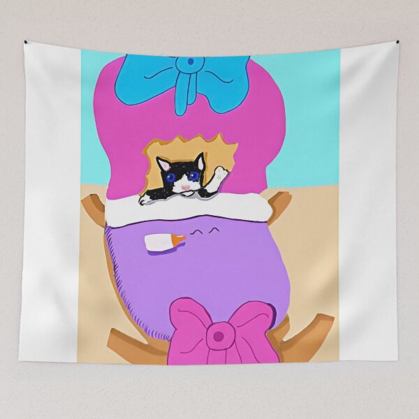 Item preview, Kitten In Crib designed and sold by pinkyjainpan.