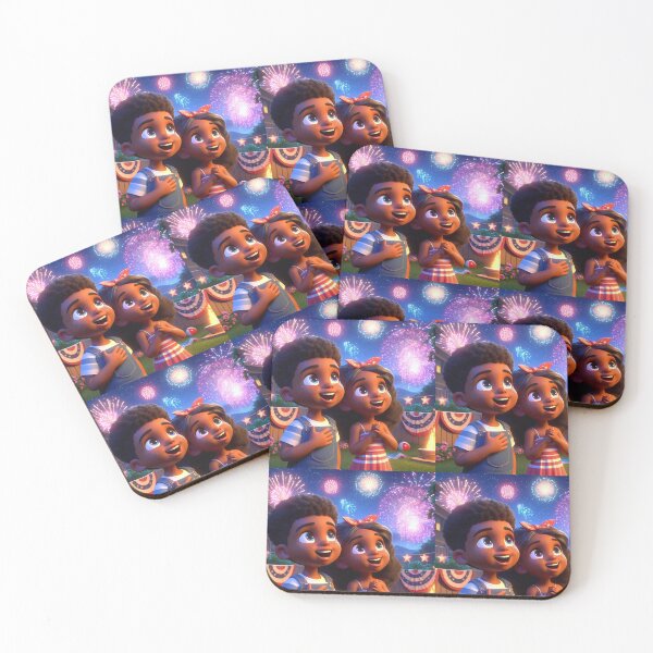 Item preview, Lily and Lucas Johnson Watching Fireworks designed and sold by Brestylefire.