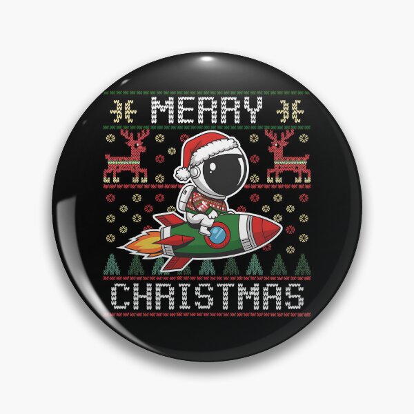 Item preview, Funny Ugly Christmas Sweater Astronaut Space Rocket designed and sold by masterdeer.