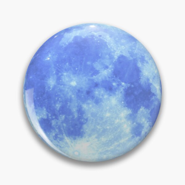 Item preview, BRIGHT BLUE FULL MOON STICKER SOOTHING CALMING designed and sold by Arts4U.