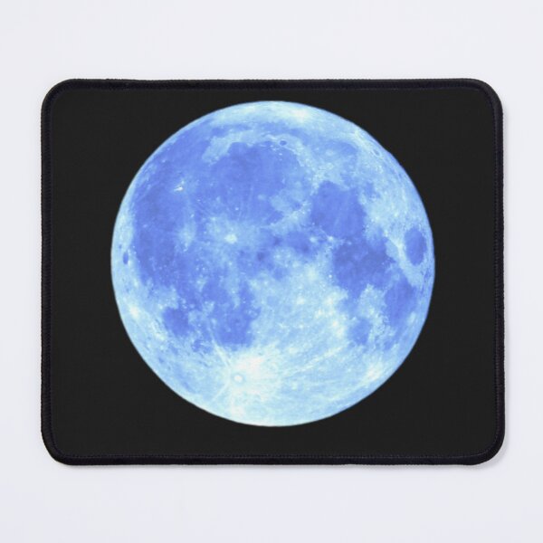 Item preview, BRIGHT BLUE FULL MOON STICKER SOOTHING CALMING designed and sold by Arts4U.