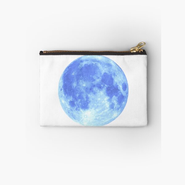 Item preview, BRIGHT BLUE FULL MOON STICKER SOOTHING CALMING designed and sold by Arts4U.