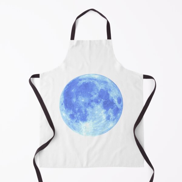 Item preview, BRIGHT BLUE FULL MOON STICKER SOOTHING CALMING designed and sold by Arts4U.