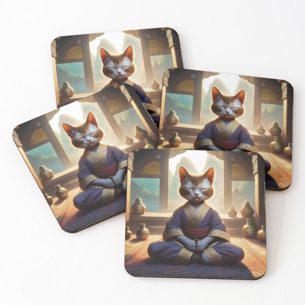 Item preview, Meditating Siamese Cat designed and sold by Schadow-Studio.