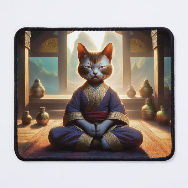 Item preview, Meditating Siamese Cat designed and sold by Schadow-Studio.