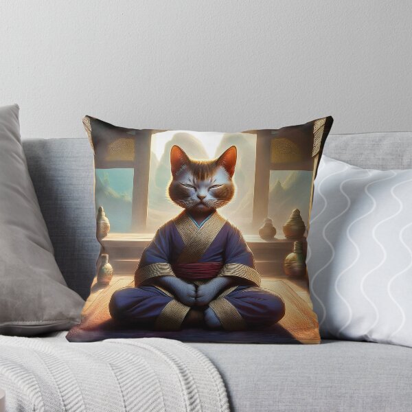 Item preview, Meditating Siamese Cat designed and sold by Schadow-Studio.