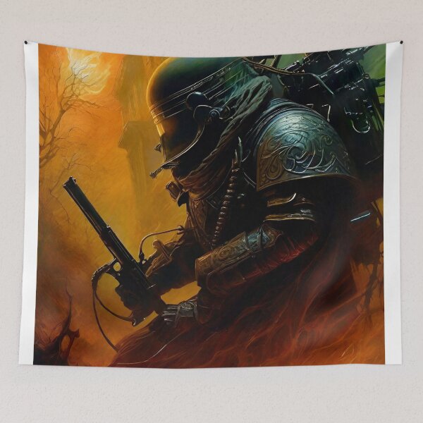 Item preview, Flame Trooper - Dark Fantasy Art concept designed and sold by Delerat7.