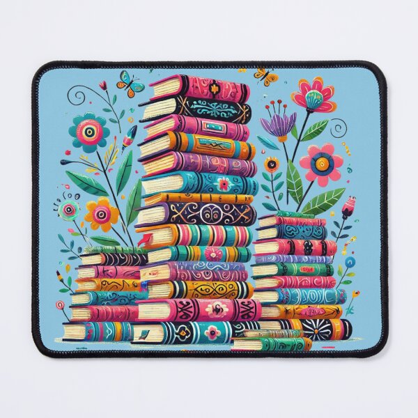 Item preview, The Art of Reading Colorful Books & Blooms designed and sold by chapir.