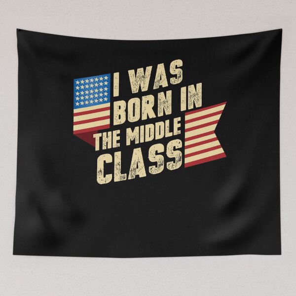 Item preview, I Was Born in The Middle Class Trump 2024 designed and sold by trendyzcom.