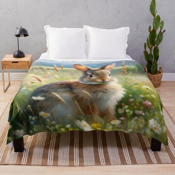 Item preview, Curious Rabbit in a Meadow designed and sold by GoldenPattern.