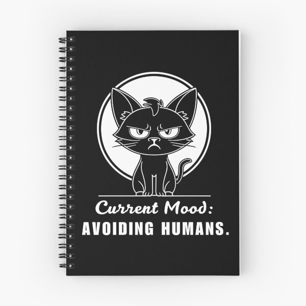 Item preview, Current Mood Avoiding Humans Introvert Cat designed and sold by ToxiCool.