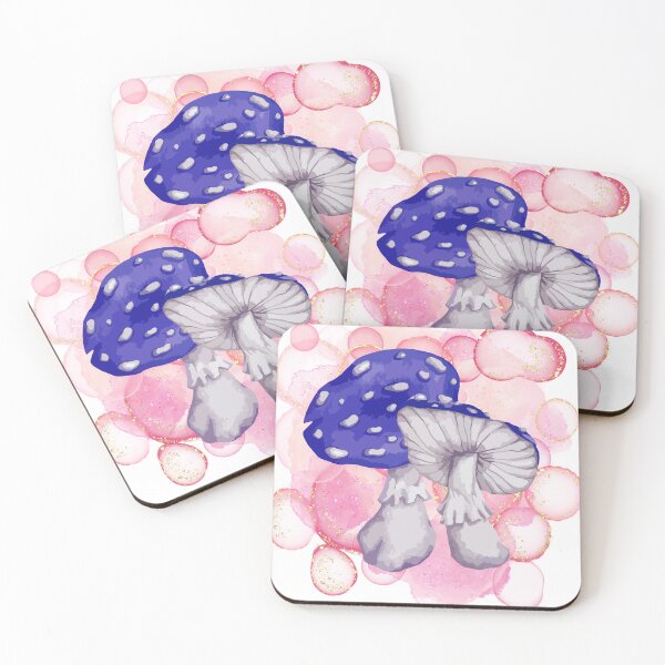 Item preview, Purple Toadstool with Pink Bubbles designed and sold by WildWoodlandWitch.