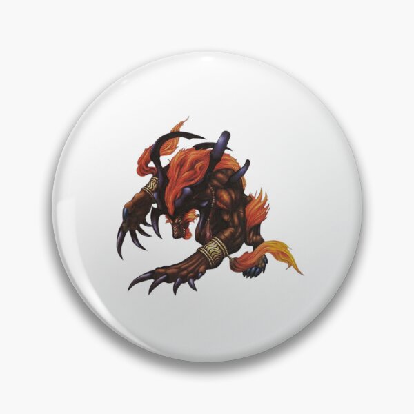 Item preview, Guardian of Strength, Fire Element, Ifrit designed and sold by PatronesKawai.