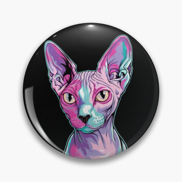 Item preview, Portrait of a Colorful, Psychedelic Sphynx Cat designed and sold by Promoc.