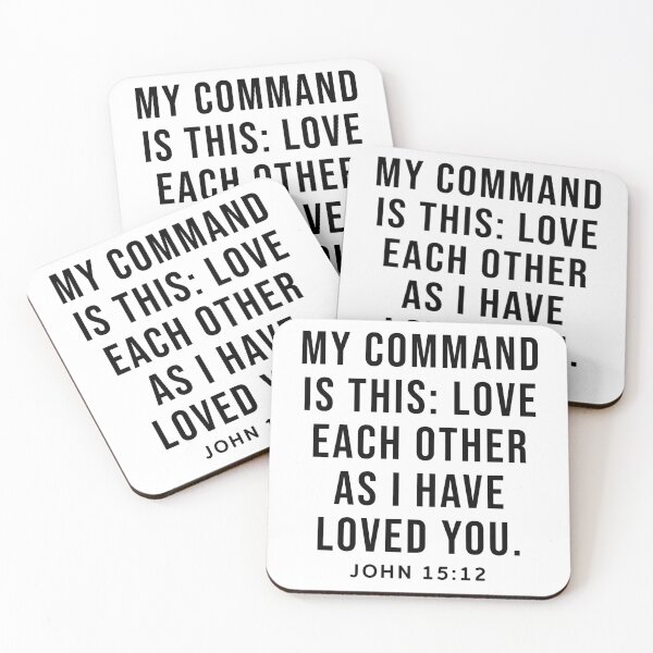 Item preview, John 15:12 Bible Verse designed and sold by SoulQuot.