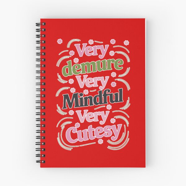 Item preview, Very Demure Very Mindful Very Cutesy Vibrant Feminine Quote Funny Mindful Graphic Cute Trendy Meme Floral Quote designed and sold by Syrupulse.